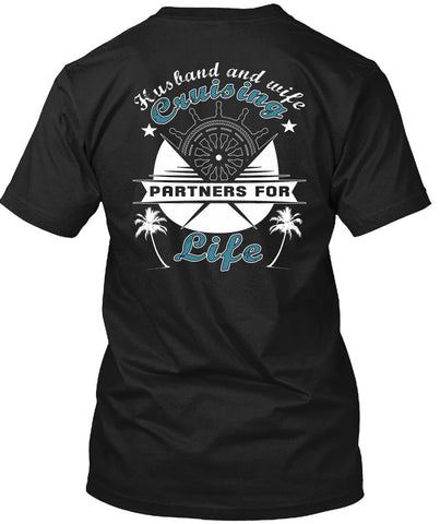 A black t-shirt with the shopify logo
