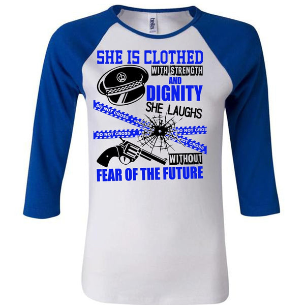 She Is Clothed With Strength T Shirt, I Love Police T Shirt, Awesome T-Shirts