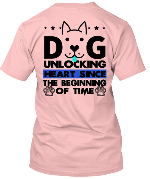 Dog Unlocking Heart T Shirt, I Love My Dog T Shirt