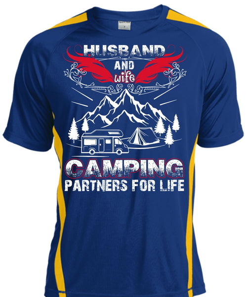 Husband And Wife Camping Partners For Life T Shirt, Being A Husband T Shirt, Cool Shirt