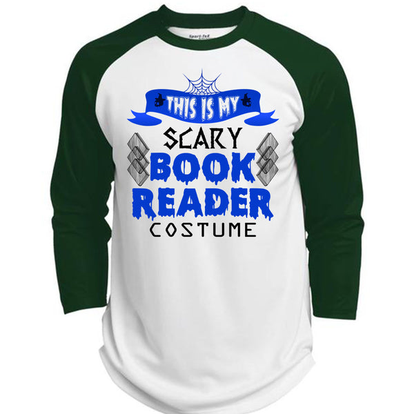This Is My Scary Book Reader Costume T Shirt, Wait For Halloween T Shirt, Awesome T-Shirts  (Polyester Game Baseball Jersey)