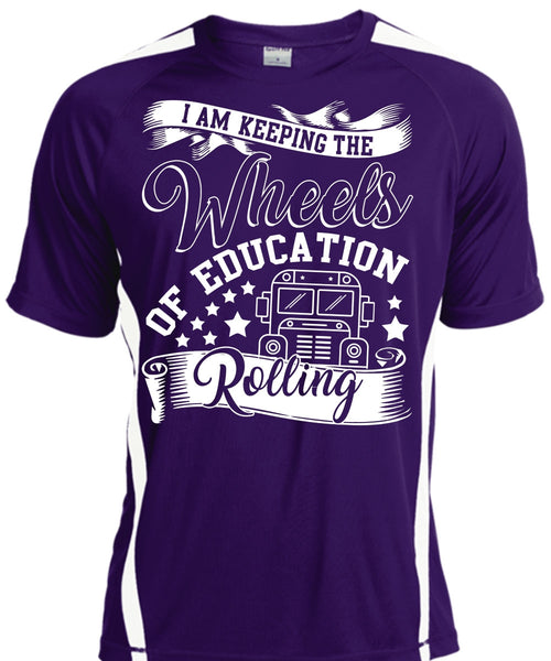 Wheels Of Education Rolling T Shirt, Being A Driver T Shirt, Cool Shirt