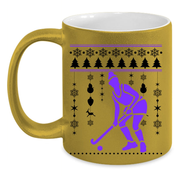 Merry Little Christmas Coffee Mug, I Love Hockey Accent Mug