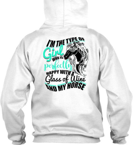 Glass Of Wine And My Horse T Shirt, I Love Horse T Shirt