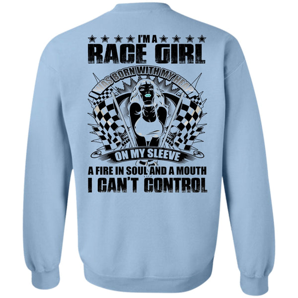 I Love Biker T Shirt, I'm A Race Girl Sweatshirt