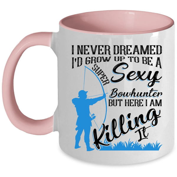 Cool Bowhunter Coffee Mug, I'd Grow Up To Be A Bowhunter Accent Mug