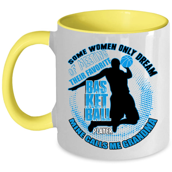 Mine Calls Me Grandma Coffee Mug, Favorite Basketball Player Accent Mug