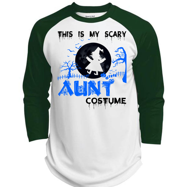 This Is My Scary Aunt Costume T Shirt, Wait For Halloween T Shirt, Awesome T-Shirts  (Polyester Game Baseball Jersey)