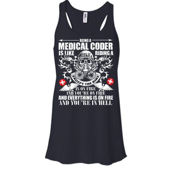 Being A Medical Coder T Shirt, Like Riding A Bike T Shirt, Cool T Shirt