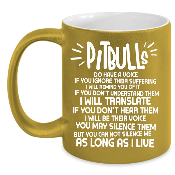 Pitbulls Coffee Mug, Lovely Pit Bull Lovers Coffee Cup