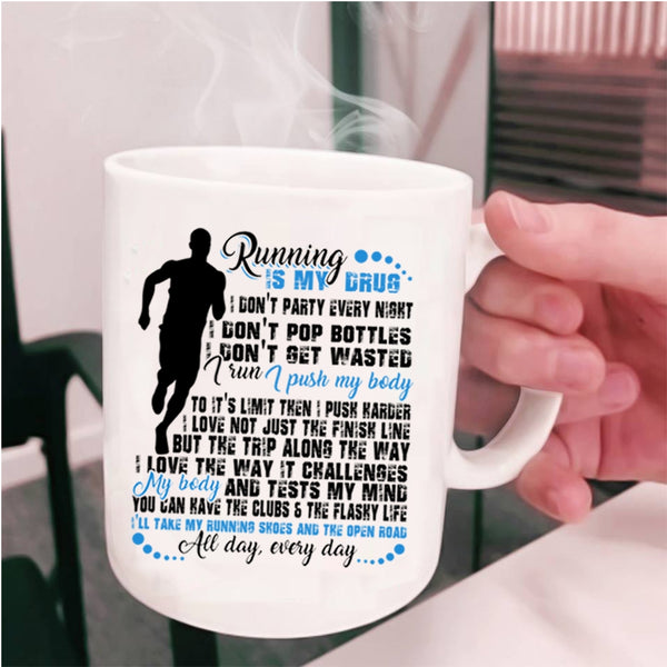 Funny Gift For Runners Coffee Mug, I Love Running Cup