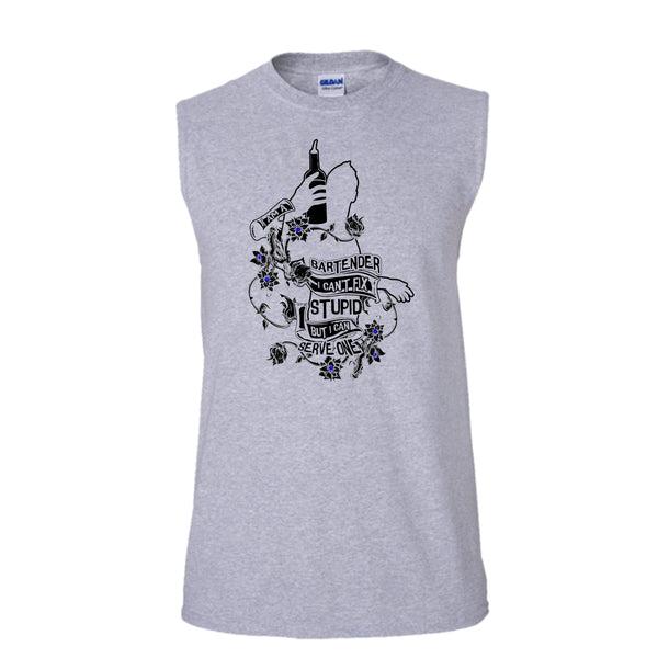 I Am A Bartender T Shirt, Coolest Bartender T Shirt, Awesome t-shirts (Men's Cotton Sleeveless)