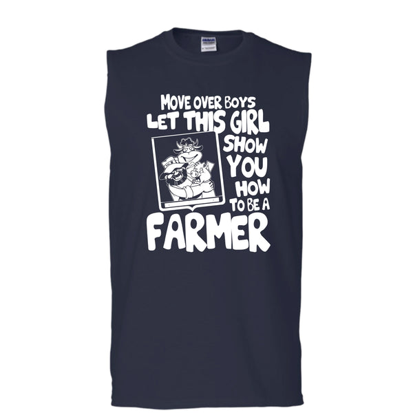 Let This Girl T Shirt, Show How To Be A Farmer T Shirt, Cool T Shirt (Men's Cotton Sleeveless)