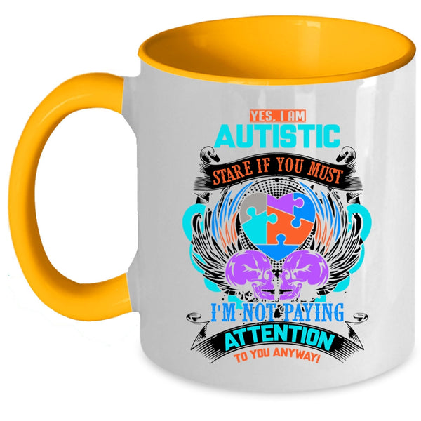 Cute Autism Mom Coffee Mug, I Am Autism Accent Mug