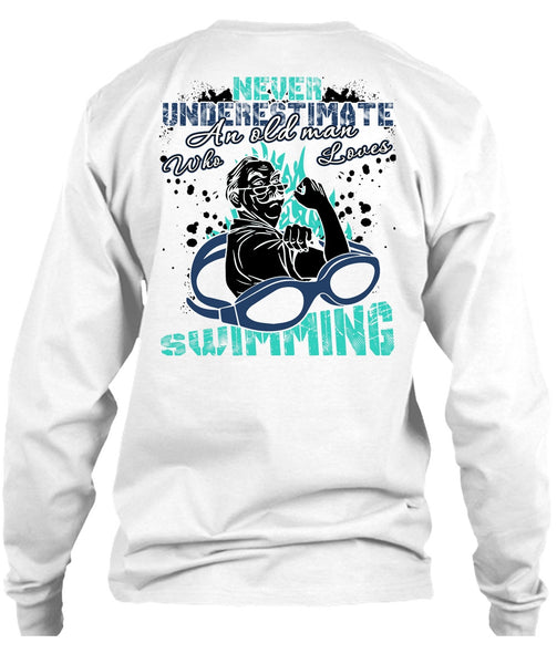 Old Man Who Loves Swimming T Shirt, I Love Swimming T Shirt