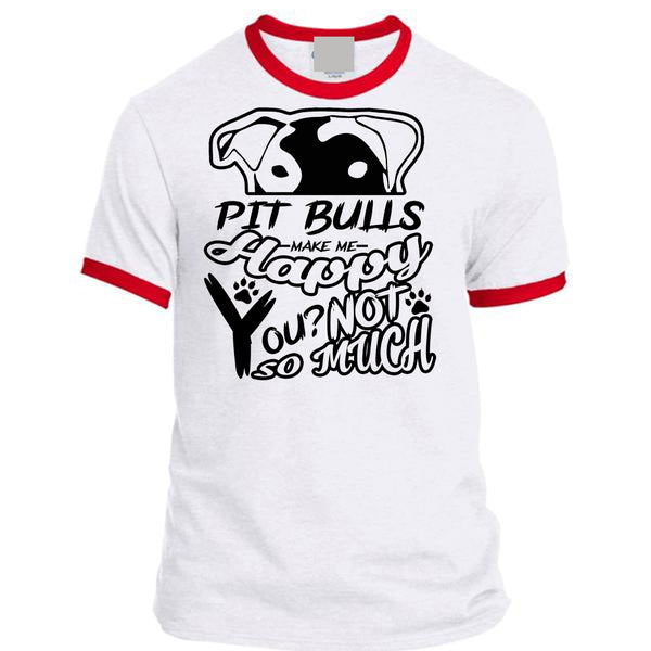 Pit Bulls Make Me Happy You T Shirt, I Love Dog T Shirt, My Favorite T Shirt