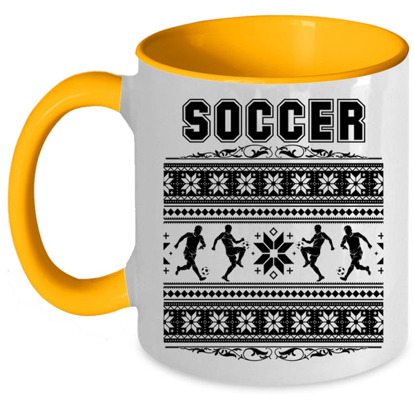 Noel Christmas Coffee Mug, Cool Soccer Accent Mug