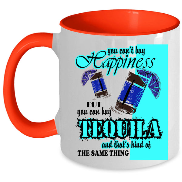 I Love Wine Coffee Mug, Tequila Make Me Happy Accent Mug