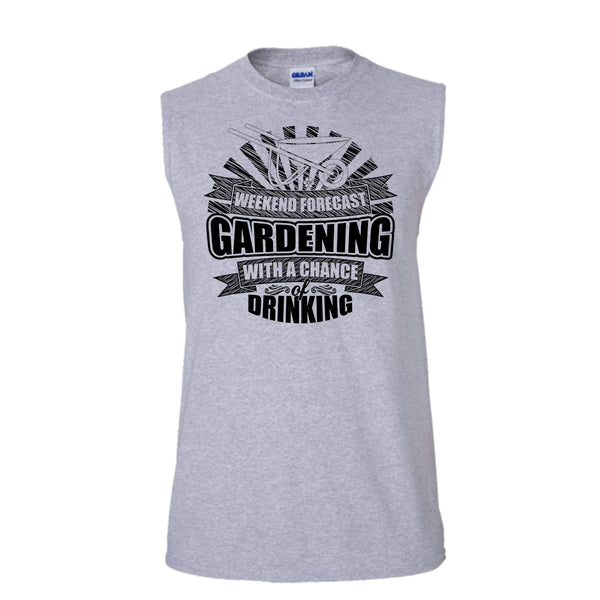 Weekend Forecast Gardening T Shirt, I'm A Gardener Tank Top (Men's Cotton Sleeveless)