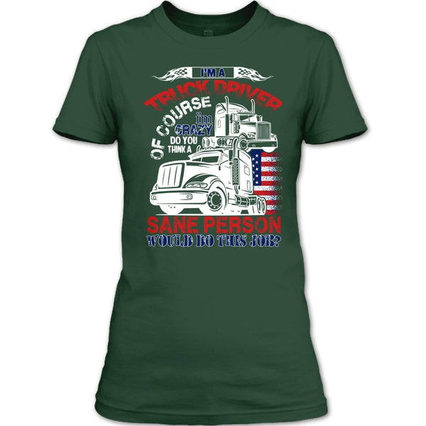 I'm A Truck Driver T Shirt, Smile Back Keep Driving T Shirt