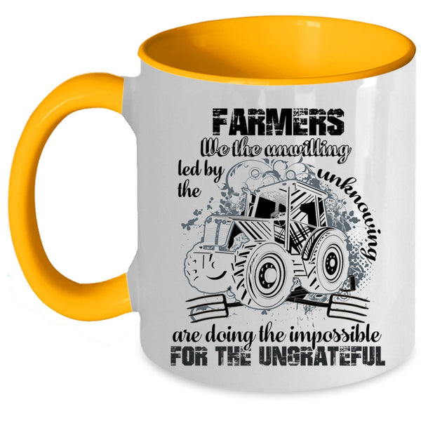 Cool Gift For Farmer Coffee Mug, Farmers Accent Mug