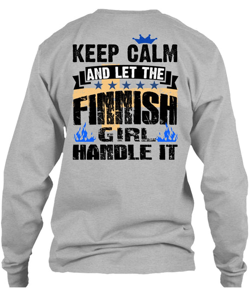 Let The Finnish Girl Handle It T Shirt, I Love Finnish T Shirt