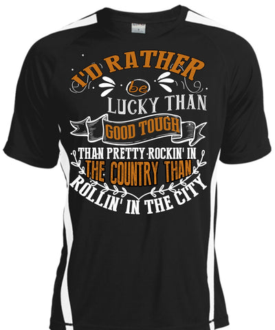 A black t-shirt with the shopify logo