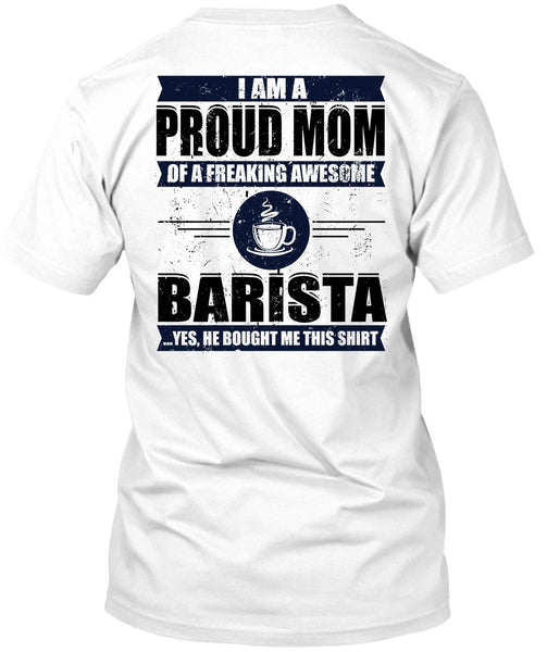 A black t-shirt with the shopify logo