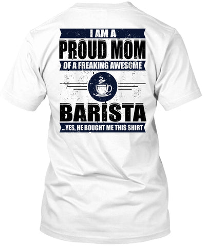 A black t-shirt with the shopify logo