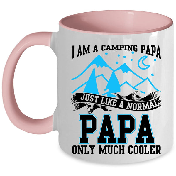 Awesome Camping Papa Coffee Mug, I Am A Camping Papa Accent Mug