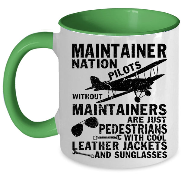Cool Pilots Coffee Mug, Maintainer Nation Pilots Accent Mug