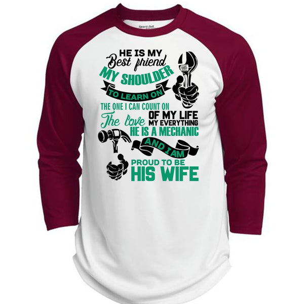 Proud To Be His Wife T Shirt, I Love Wife T Shirt, Awesome T-Shirts  (Polyester Game Baseball Jersey)