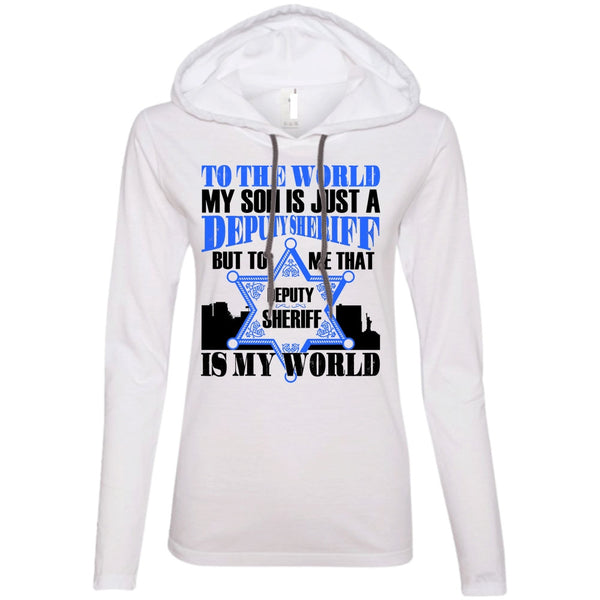 A black t-shirt with the shopify logo