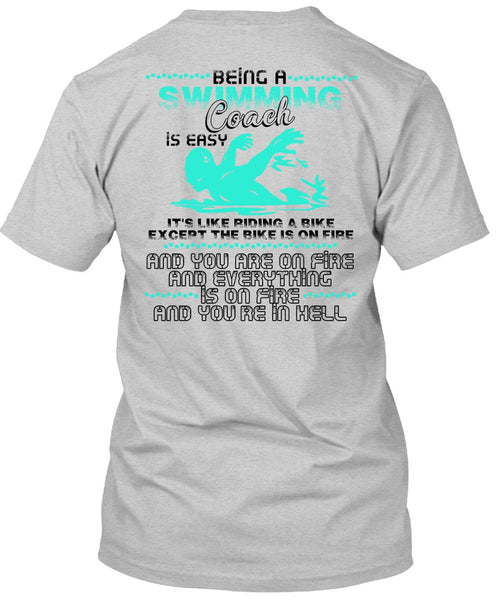 Being A Swimming Coach T Shirt, I Love Swimming T Shirt