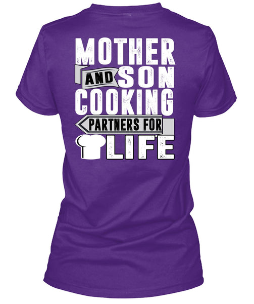Mother And Son Cooking T Shirt, Partners For Life T Shirt