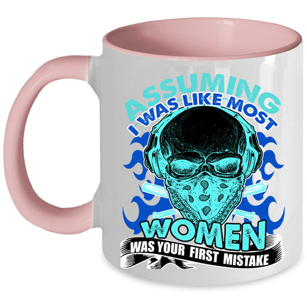 Awesome Mom Coffee Mug, I Was Like Most Women Accent Mug