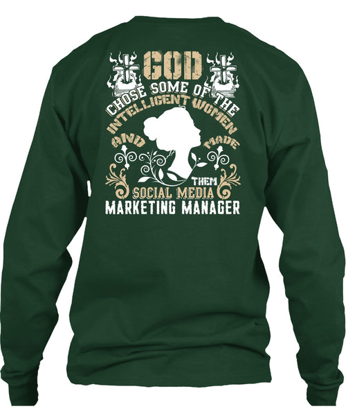 Social Media Marketing Manager T Shirt, Intelligent Women T Shirt