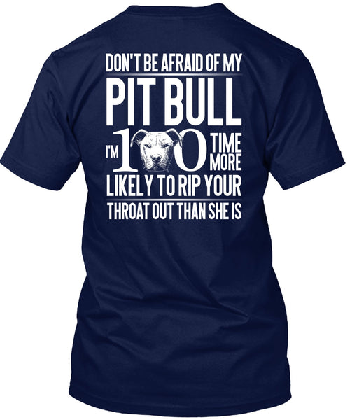 Don't Be Afraid Of My Pit Bull T Shirt, My Love T Shirt