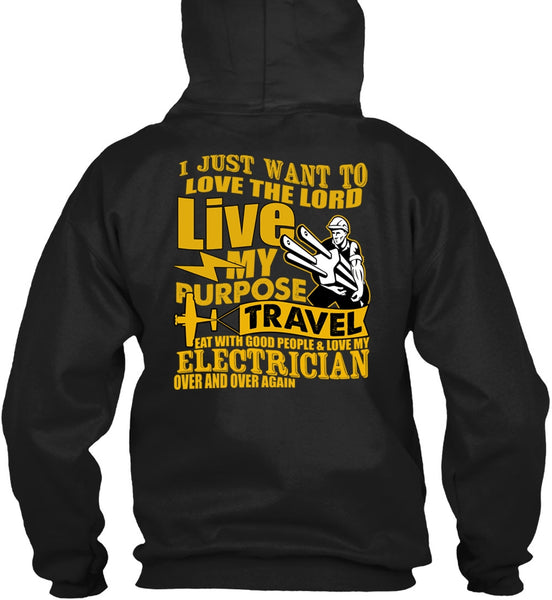 Love My Electrician T Shirt, Love The Lord T Shirt