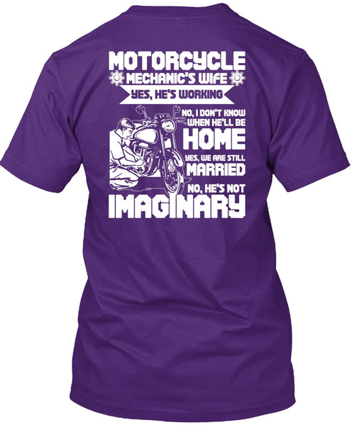 Motorcycle Mechanic's Wife T Shirt, We Are Still Married T Shirt