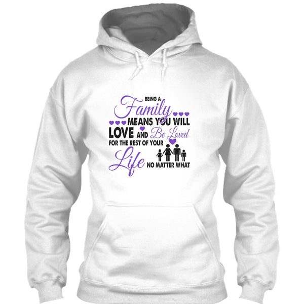 Being A Family Means You Will Love And Be Loved T Shirt, I Love My Family T Shirt