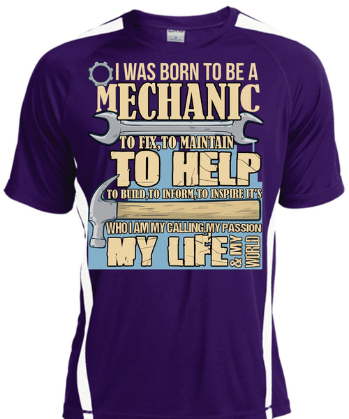I Was Born To Be A Mechanic T Shirt, My Life T Shirt, Cool Shirt