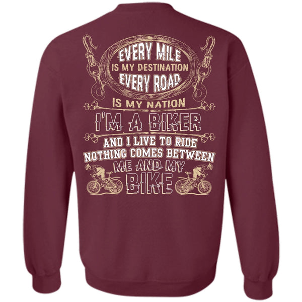 I'm A Biker T Shirt, I Love Biker Sweatshirt