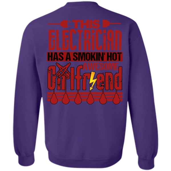 Smoking Hot Awesome Girlfriend T Shirt, I Love Electrician Sweatshirt