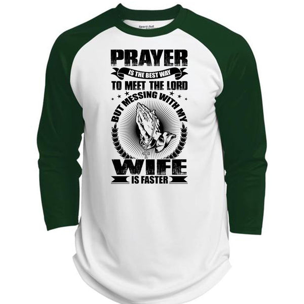 Prayer Is The Best Way T Shirt, I Love Wife T Shirt, Awesome T-Shirts  (Polyester Game Baseball Jersey)