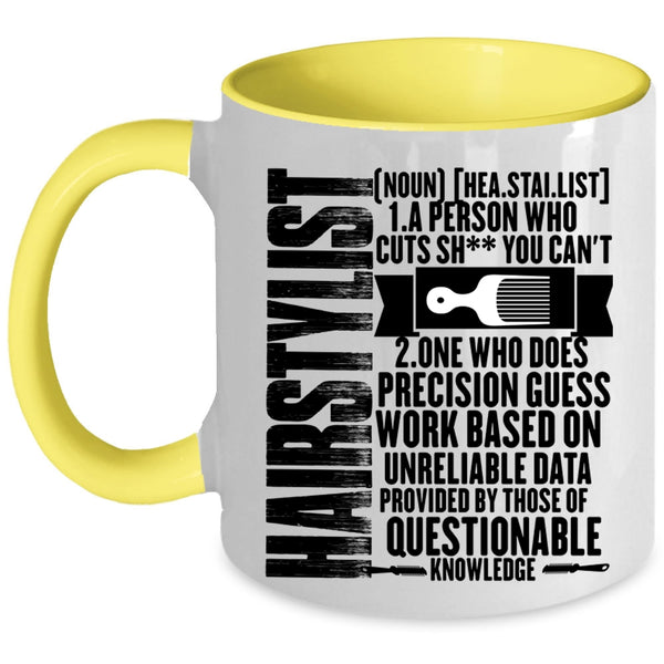 Cute Gift For Hairstylist Coffee Mug, Hairstylist Accent Mug