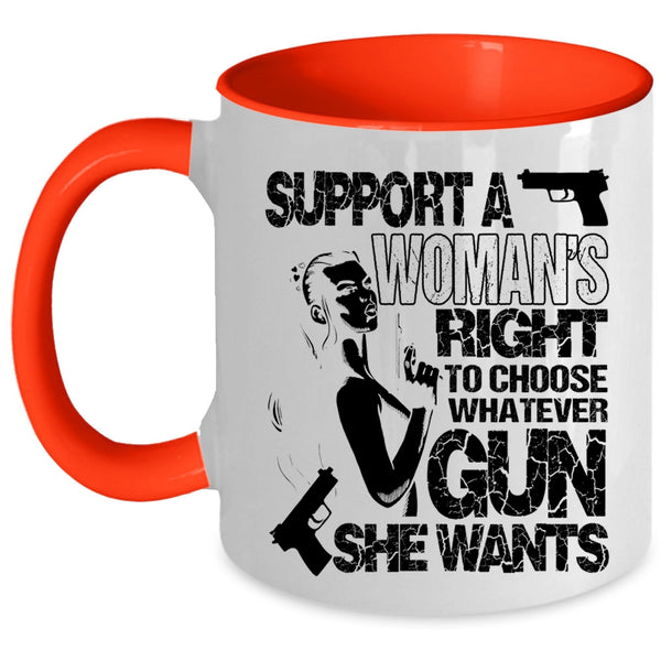 Cool Lady Coffee Mug, Support A Woman's Right Accent Mug