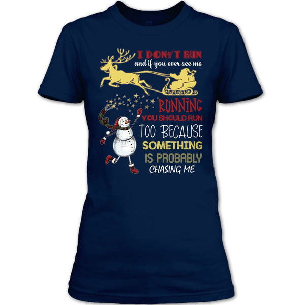 You Should Run To T Shirt, Coolest Merry Christmas Gift T Shirt