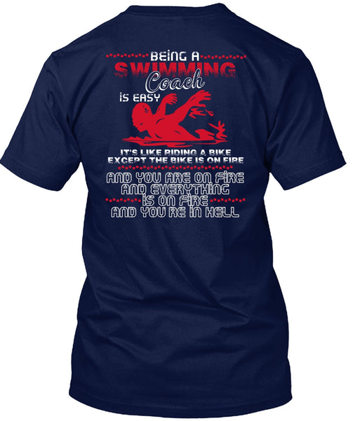 Being A Swimming Coach T Shirt, You're In Hell T Shirt