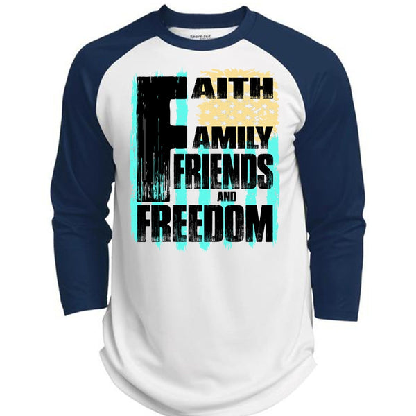 Faith Family Friends And Freedom T Shirt, I Love Veteran T Shirt, Awesome T-Shirts  (Polyester Game Baseball Jersey)